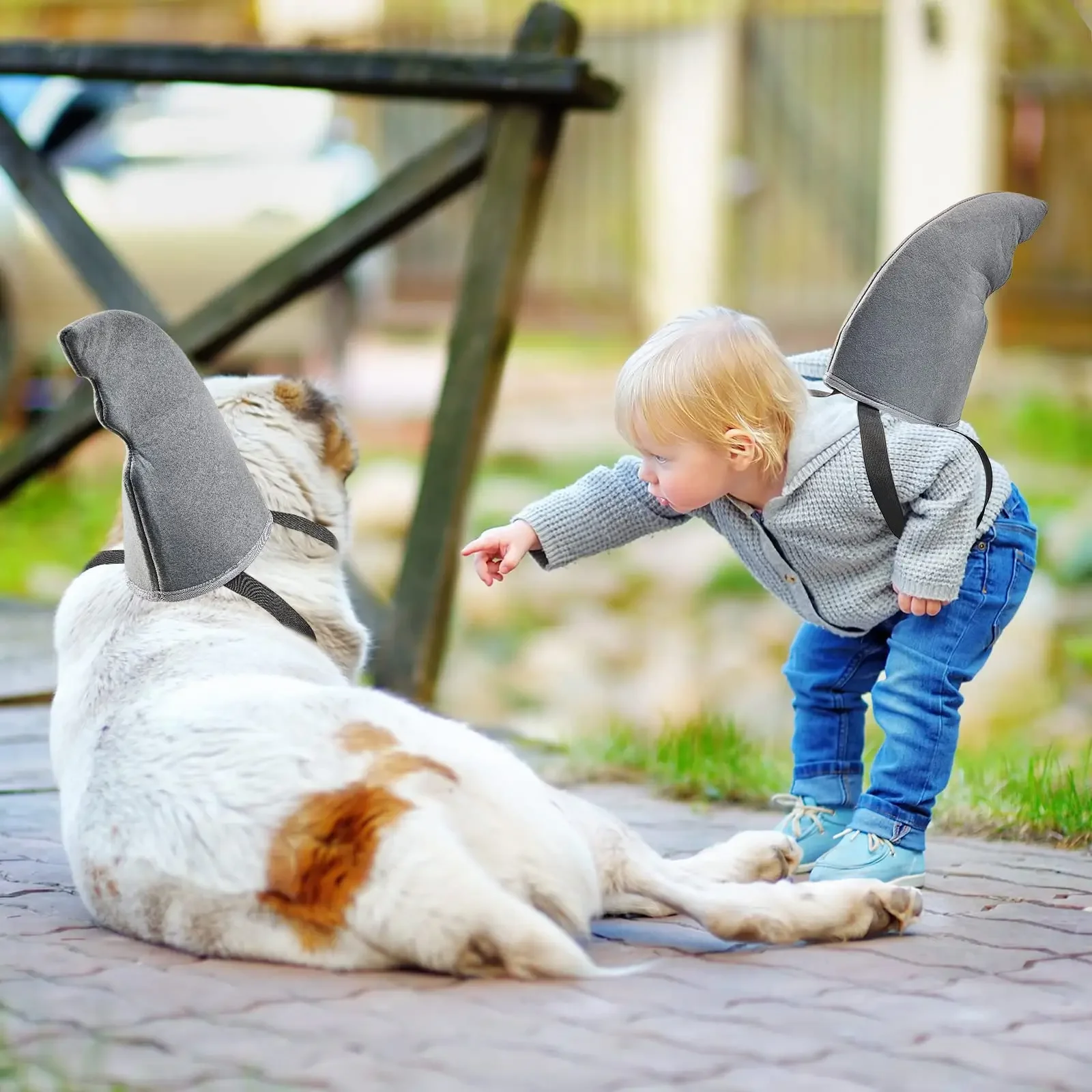 Shark Costume Cute Shark Fin Gray Shark Costume Props for Boys Girls Fish Accessories Costume for Adults Cosplay Party Props