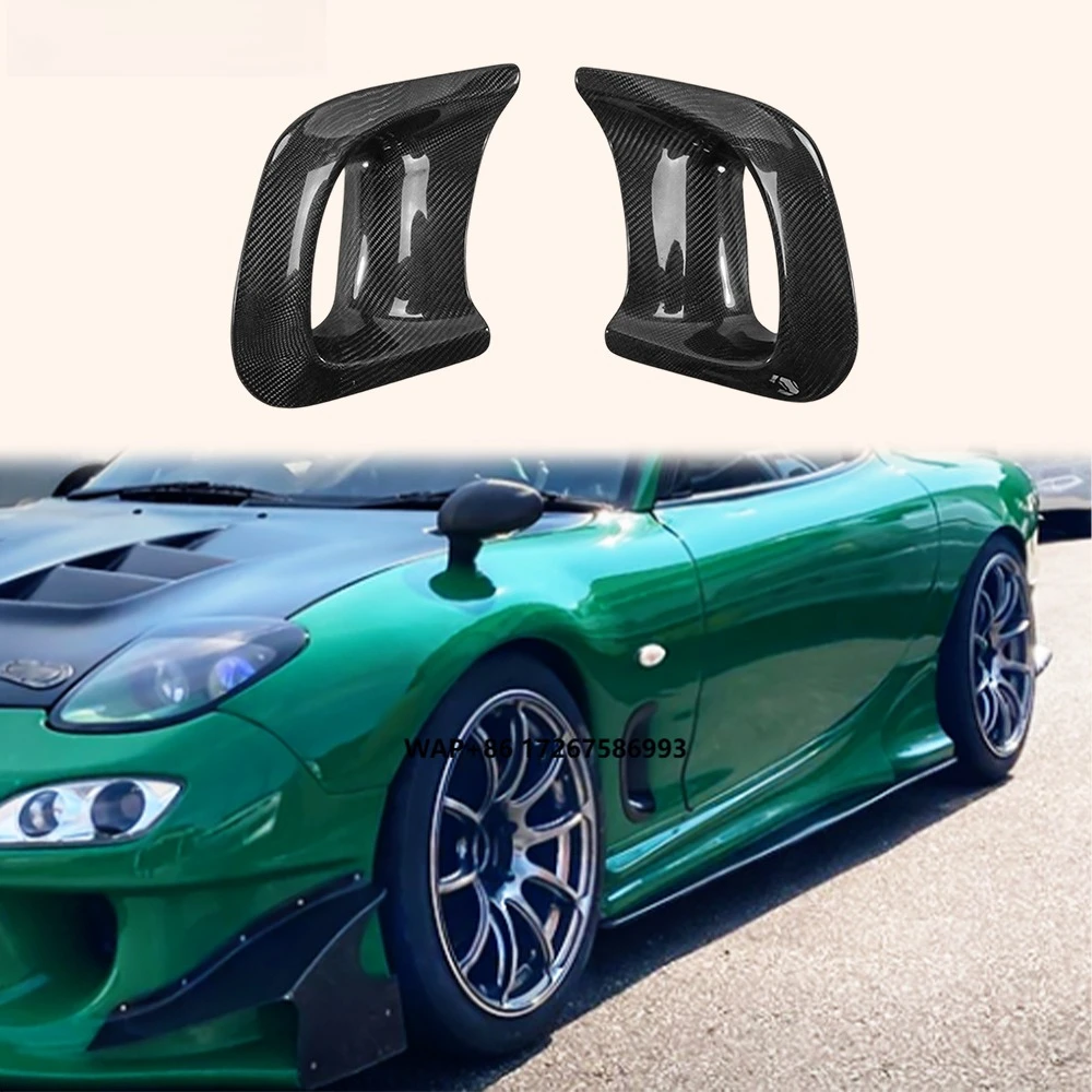 

For RX-7 FD3S RE Style Carbon Fiber Front Fender Big Outlet Ducts Pair