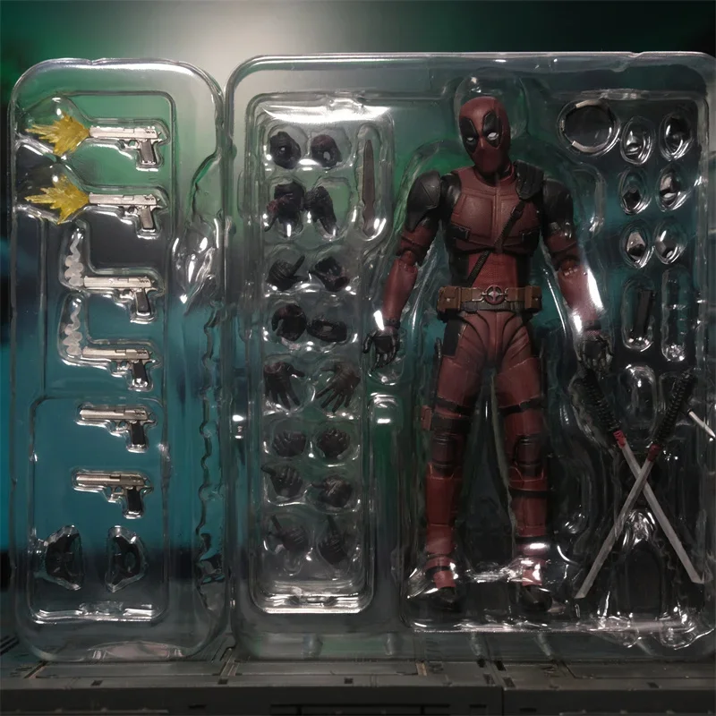 Yeni Deadpool Action Figure SHFiguarts ortak hareketli yeni Mutants Wilson Comics KAIYODO Wade Kids modeli film oyuncaklar çocuklar için hediye