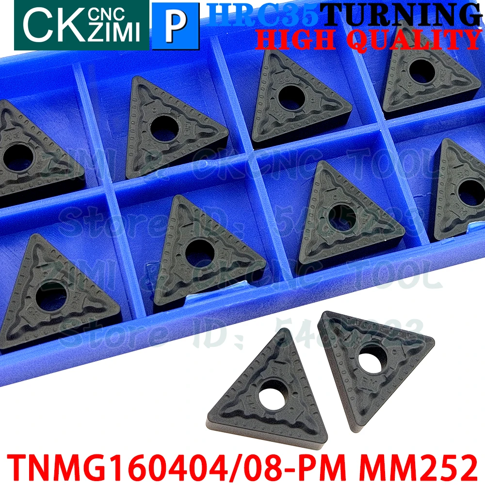 TNMG160404-PM YBC252 TNMG160408-PM YBC252 Insertos de carburo Herramientas de insertos de torneado externo Máquina CNC Herramientas de corte de torno de metal para acero