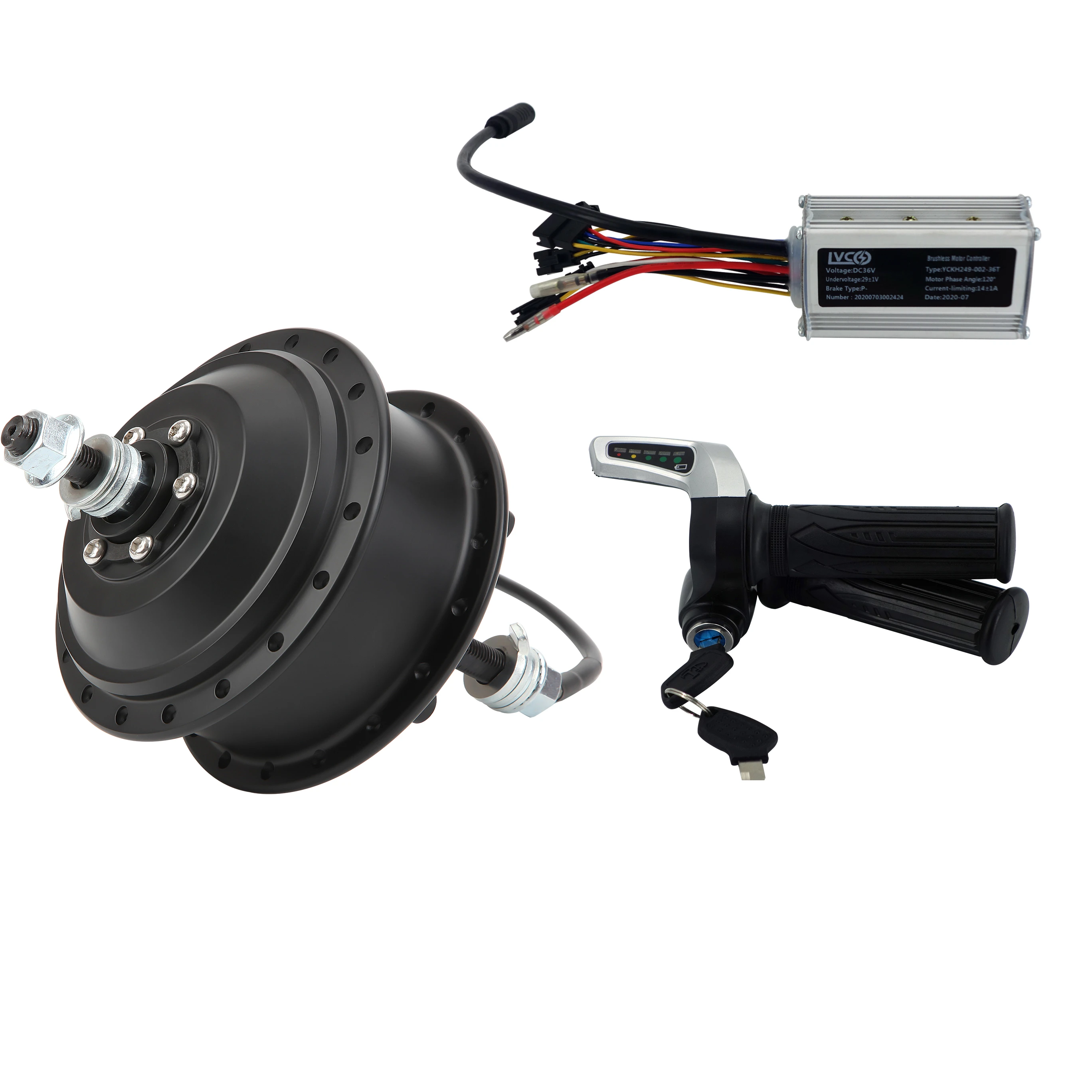 Economic Ebike hub motor kit 24V/36V/250W intelligent Controller Cheap Bicycle conversion 