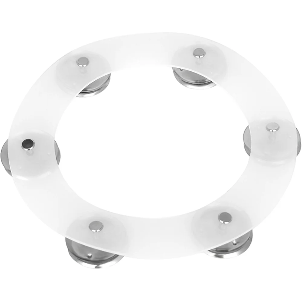 

Hi-Hat Tambourine Strong Sturdy Material Long-Term Use Smooth Edges Drum Set Accessory Percussion Tambourine For Cymbal