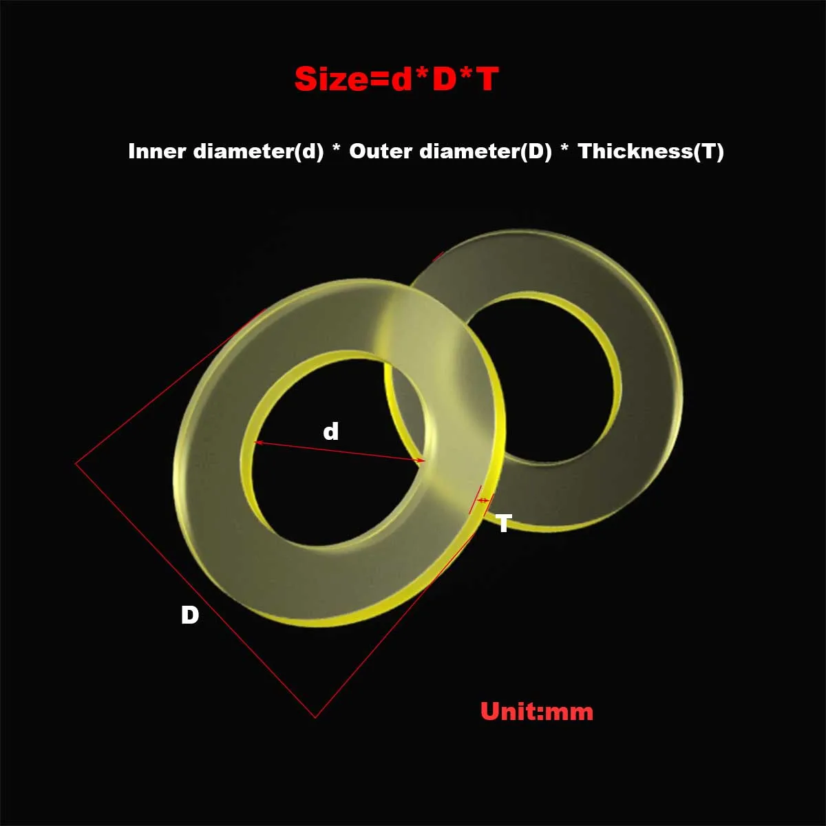 Polyurethane Cow Tendon Flat Gasket/PU Cushion Shock-Absorbing Pad/Wear-Resistant And Impact Resistant Sealing Gasket