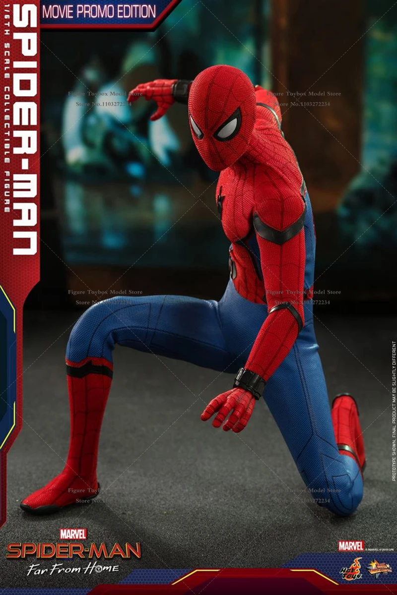 In Stock HOTTOYS HT MMS535 1/6 Super Hero Collectible Action Figure Spider-Man Far From Home Movie Promo Edition 12