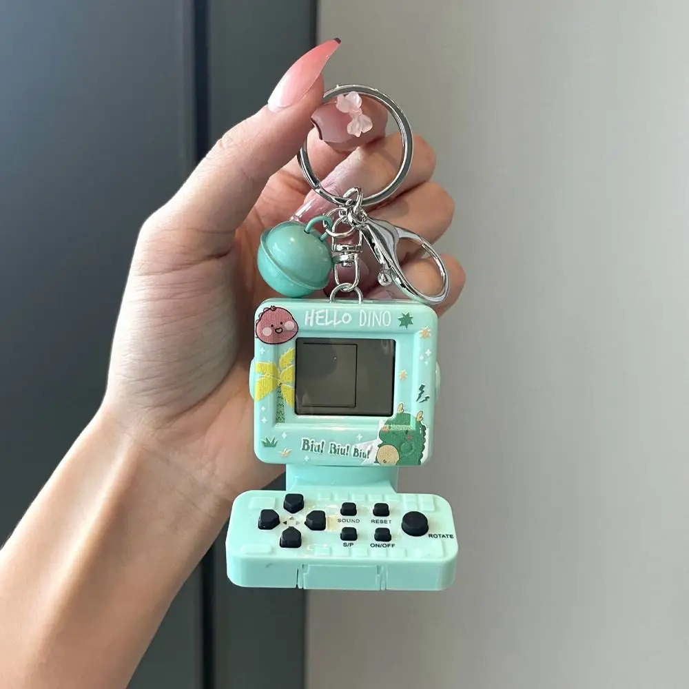 Cute Creative Car Accessory Mini Arcade Retro Alloy Key Ring Bag Pendant Car Key Chain Girls Key Chain