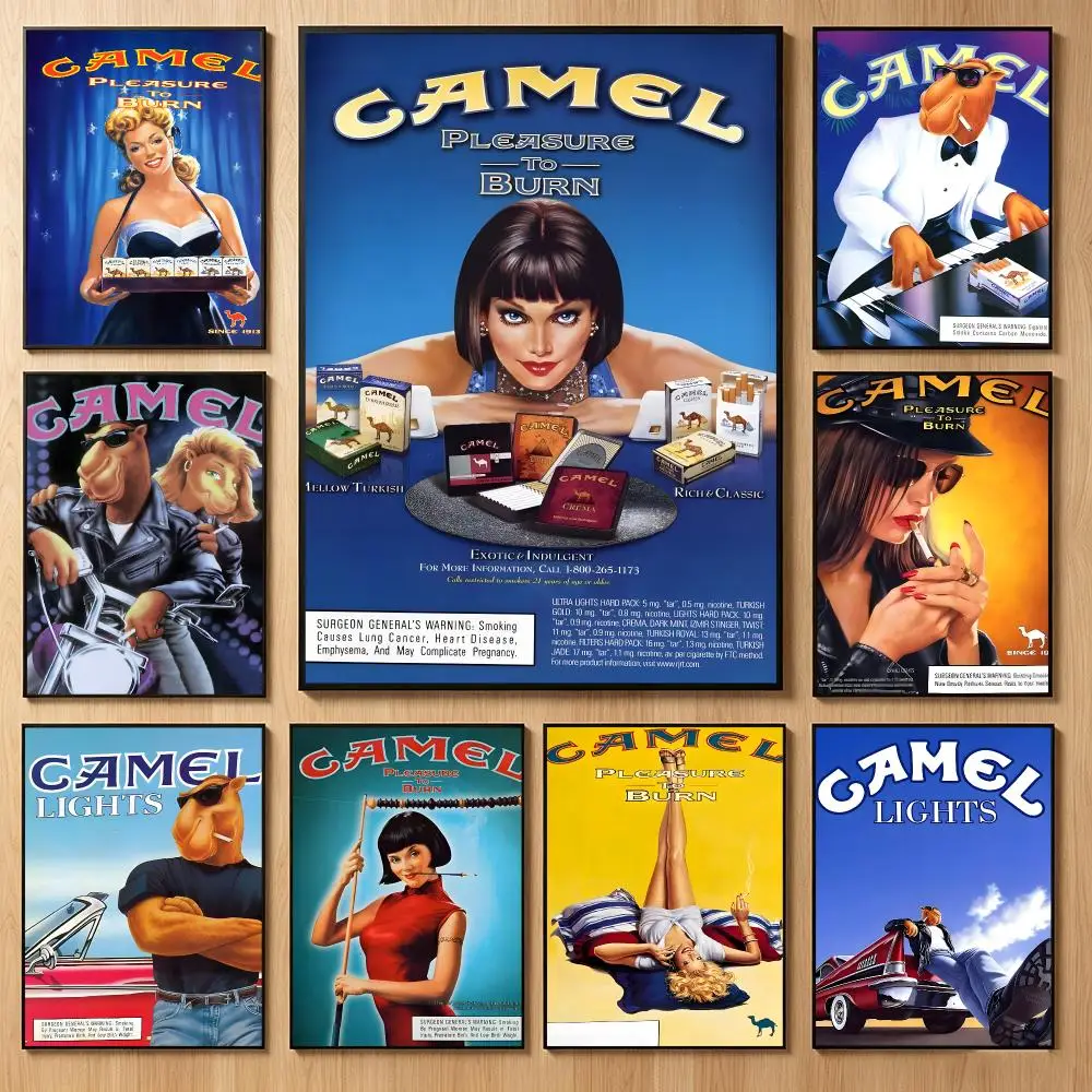 Vintage Band C-Camel Poster Classic Self-Adhesive PP Wall Sticker for Living Room Bar Decor Gift