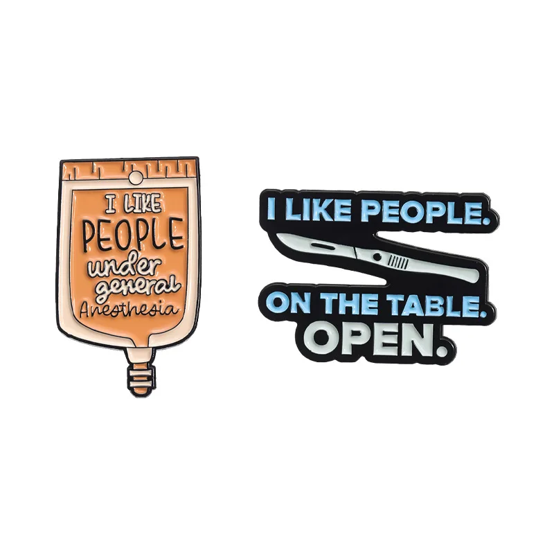 New Product Dagger Forensic Film Infusion Bag Design Versatile Brooch Clothing Accessories Collar Pin Metal Badge Wholesale