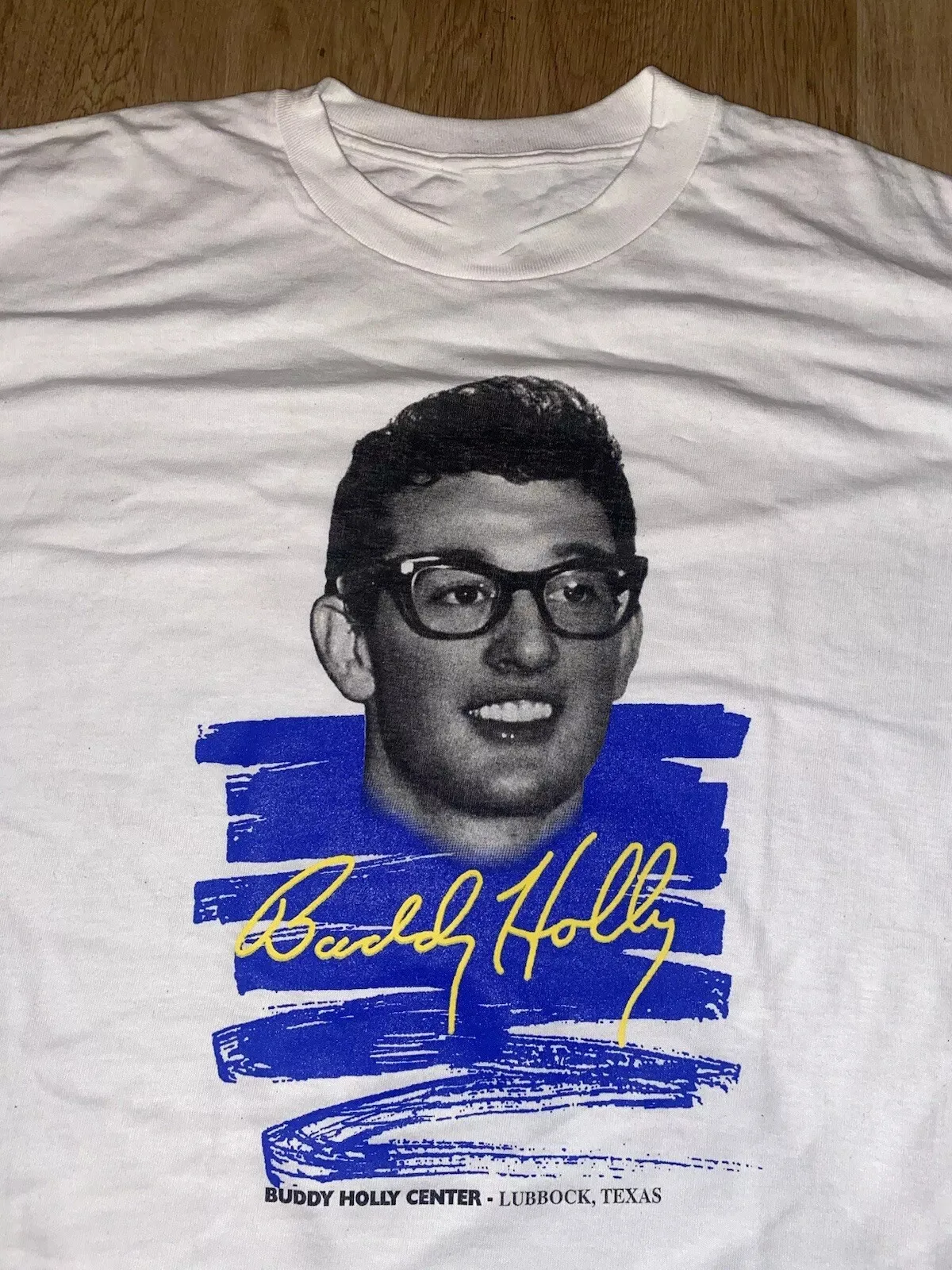 Vintage Buddy Holly Center Lubbock Texas Rock And Roll T-Shirt IM042