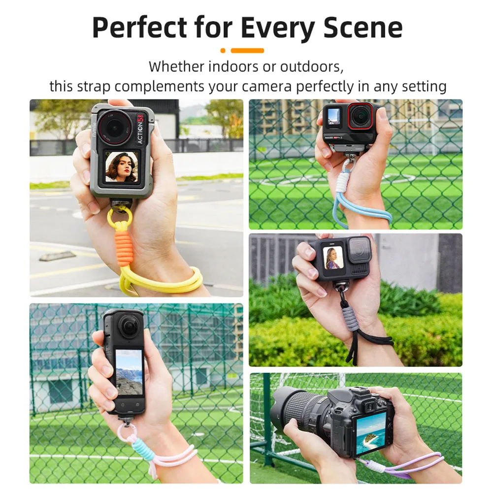 Wrist Strap for Insta360 X5/X4/X3/X2 & DJI Osmo Pocket 3 - Universal Anti-Loss Hand Lanyard, Outdoor Camera Mount Accessories