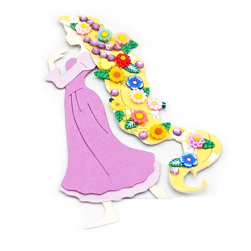 Princess Rapunzel Cutting Dies Disney Papercrafts Diecut for DIY Scrapbooking Decorative Paper Card Crafts Making New 2023 Mold