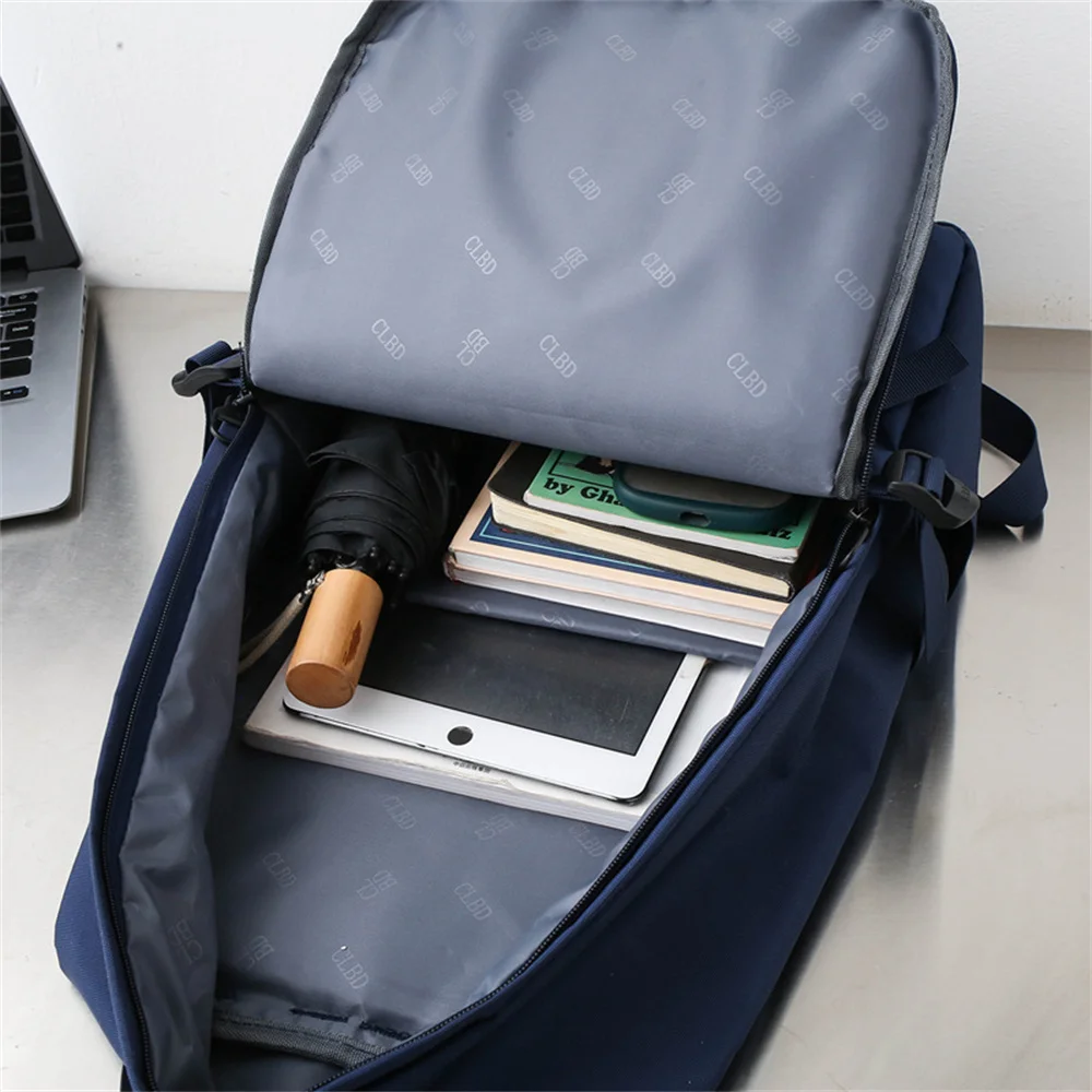 Nuovo zaino da coppia in stile accademia di grande capacità borsa da viaggio Casual coreana in tinta unita zaino Unisex per studenti delle scuole superiori