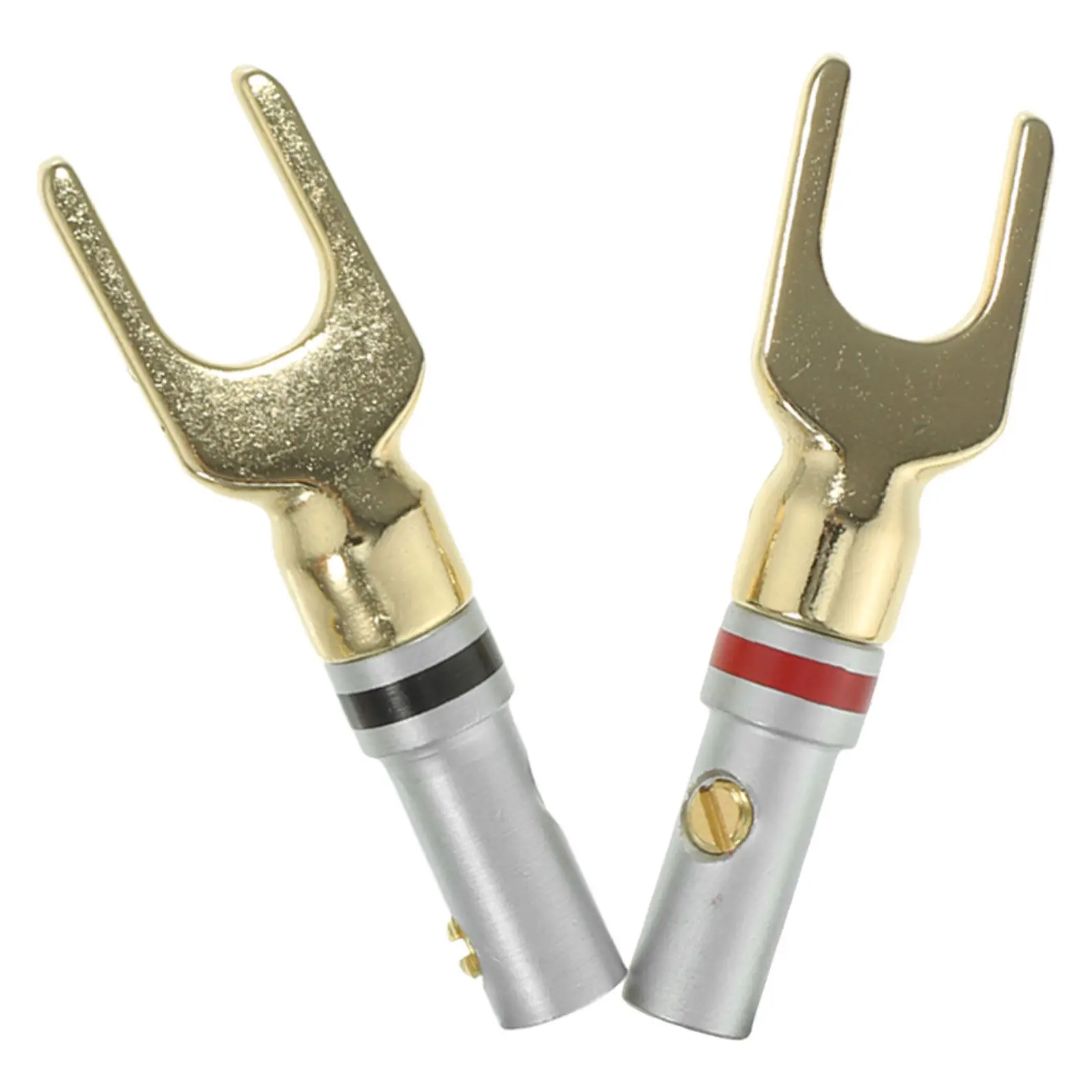 1 Pair Speaker Wire Banana Plugs Audio Wire Connectors Banana Plug Barrier Strip Spade Terminals Amplifier Speaker Diy Projects