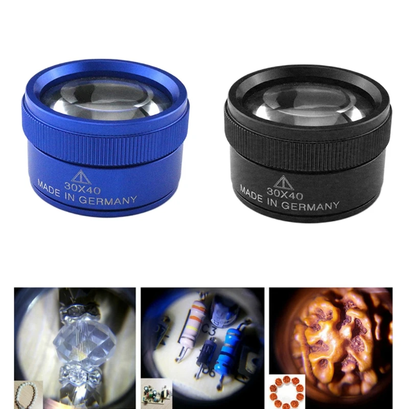 Lupas ópticas 30x, lupa, microscopio bucle, lente lupa, monedas portátiles 94PD