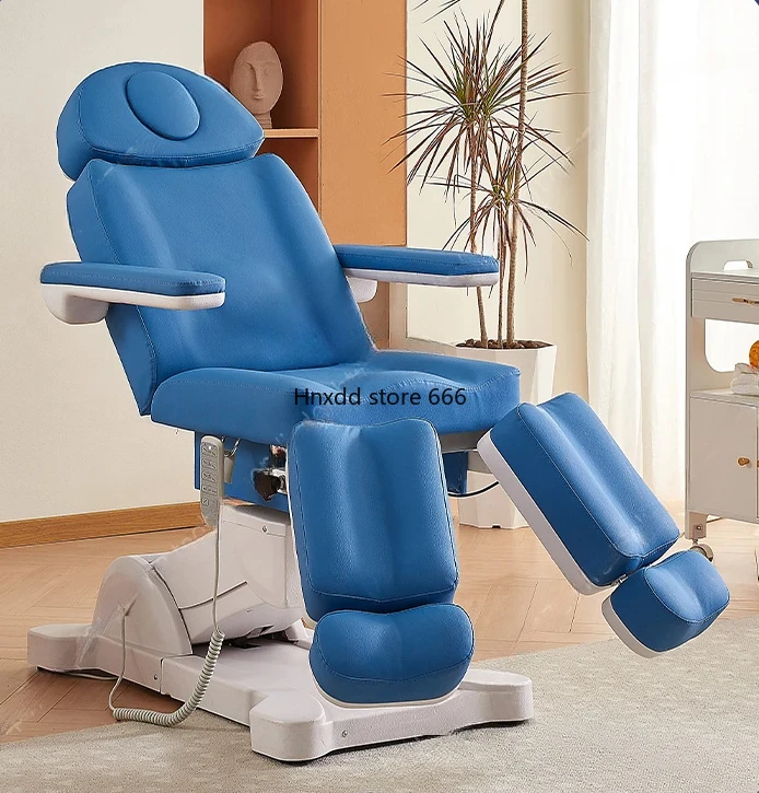 Electric Lift Beauty Care Bed Beauty Salon Nail Bed Split Leg Rotary Multifunctional Pedicure Chair