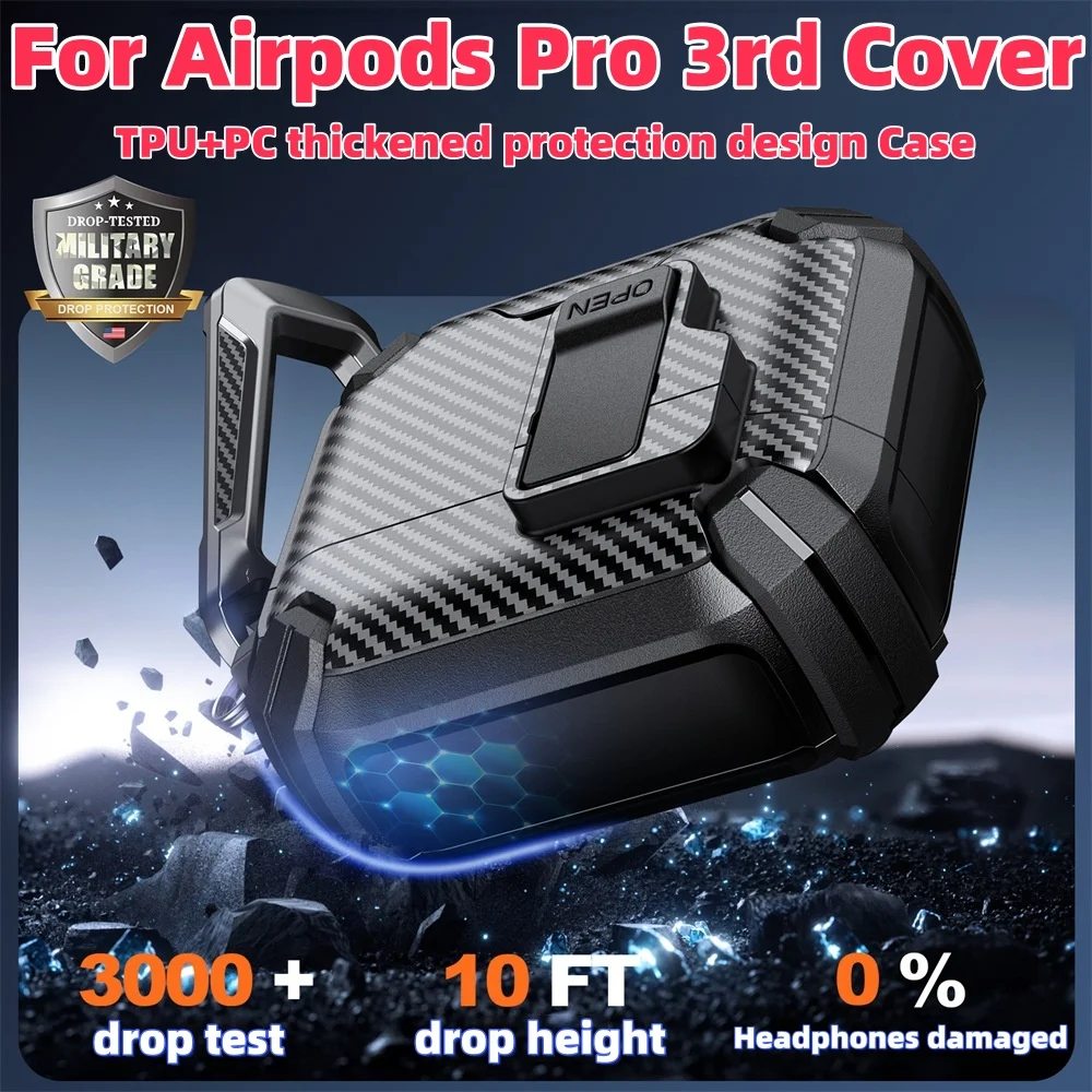 suporte-de-bloqueio-para-airpods-pro-3ª-geracao-capa-protetora-magnetica-com-padrao-de-fibra-de-carbono-para-airpods-pro-3