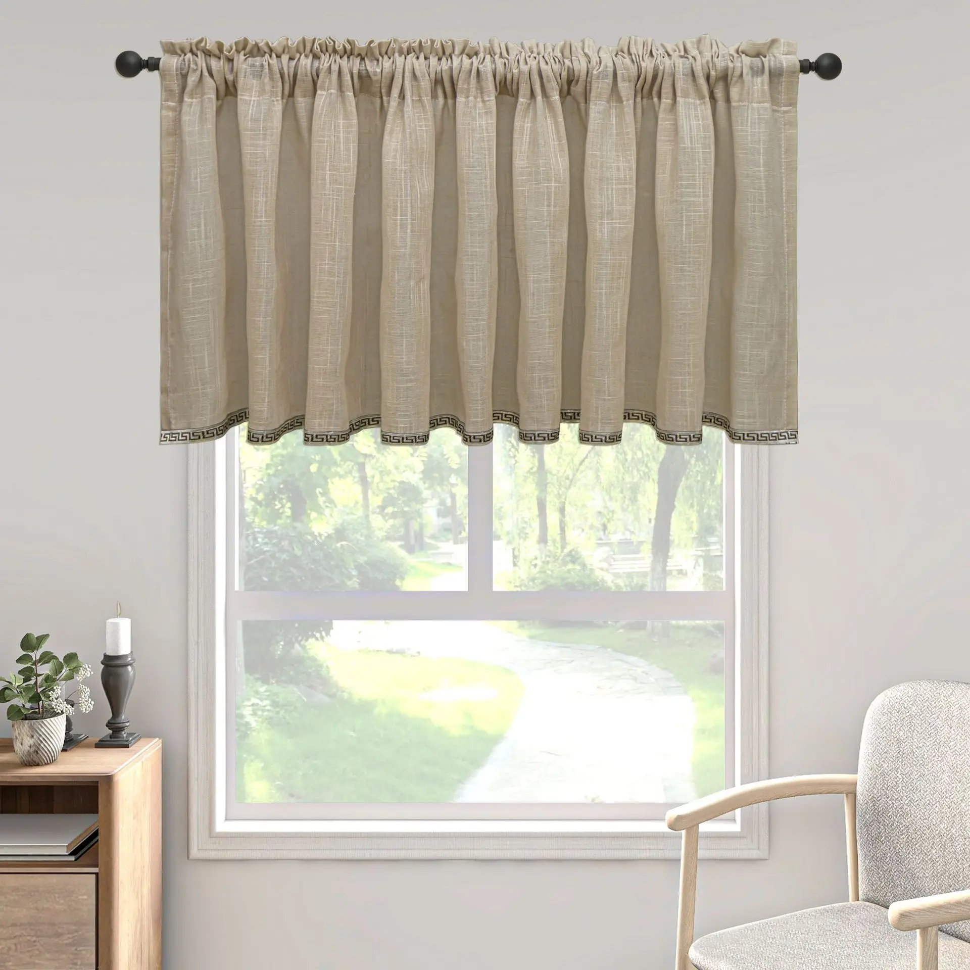 

UI657-Thickened dustproof simple short curtains