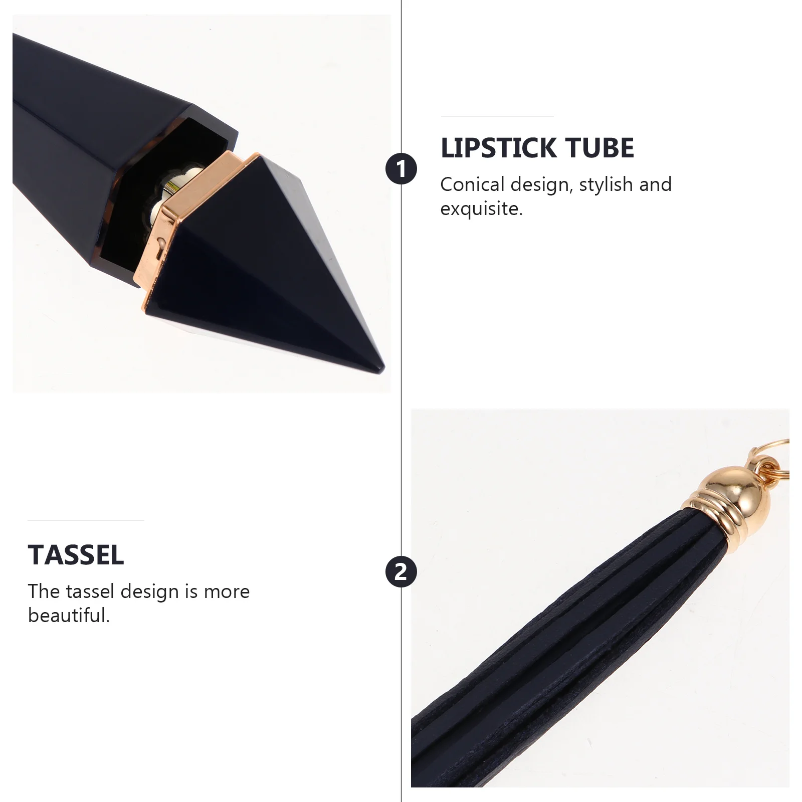 5 flaconi trasparenti per lucidalabbra con nappa, ricaricabili e lavabili, tubetti vuoti per balsamo labbra, per viaggi, uso domestico e fai da te