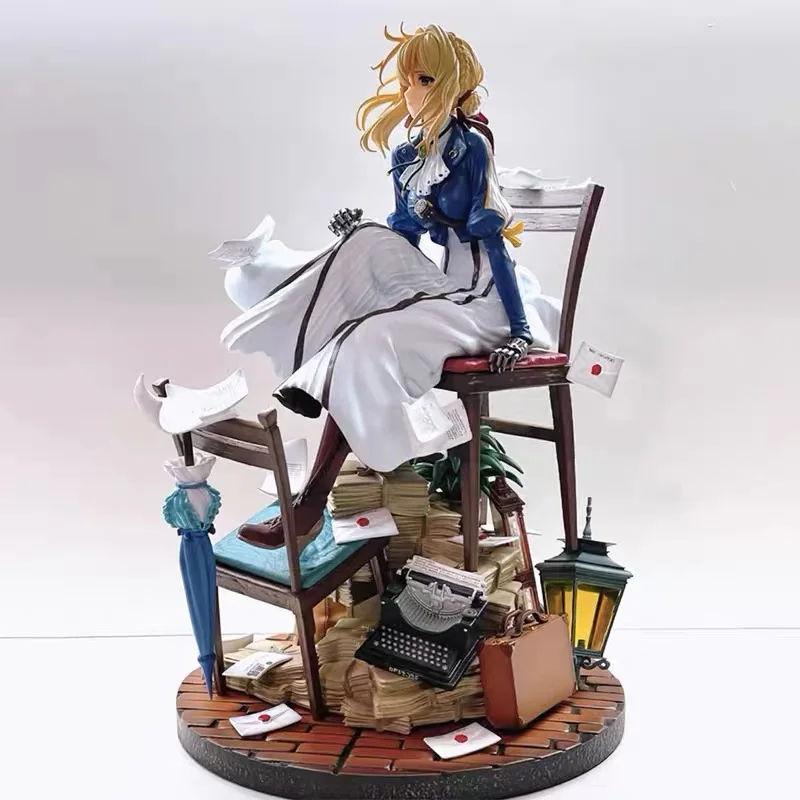 Anime Violet Evergarden Figure GK Pretty Girl Acrylic Action Figurine PVC Model Collection Peripheral Toys Decoration Doll Gifts