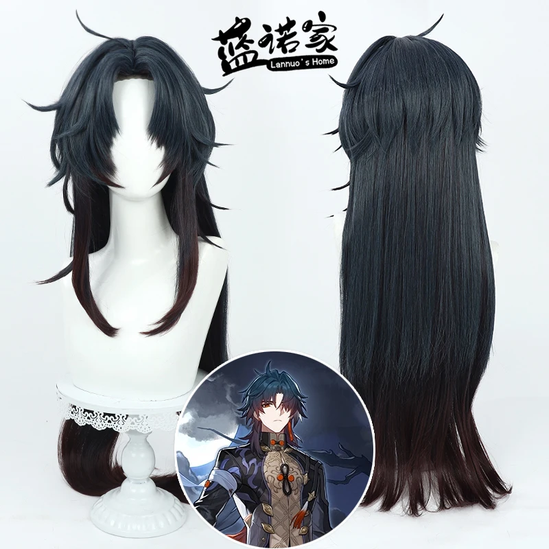 อะนิเมะฮงไก สตาร์เรล หยิงซิงคอสคอสเพลย์วิกผมฮาโลวีนปาร์ตี้คาร์นิวัลอุปกรณ์ประกอบฉากผมสังเคราะห์เส้นใยทนความร้อน + หมวกวิกผม