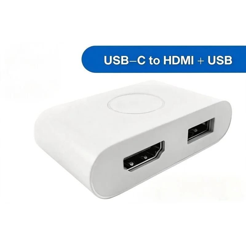 N+ DA20U Docking Station USB-C Multiport Adapter for Dell XPS 13 14 15 16 17, USB-C to USB-A HDMI Converter, 5V 3A Plug and Play