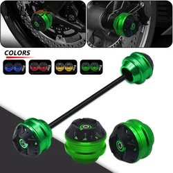 Front & Rear Axle Fork Crash Sliders Cap Pad For Z650 Z900 Z900RS Z900SE 2017-2023 Motorcycle CNC Wheel Protector z900 z650