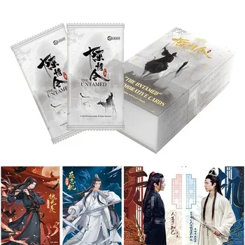 O cartão indomável série de tv mo dao zu shi coleção cartão anime personagem wei wuxian lan wangji cartão de negociação raro para crianças presentes