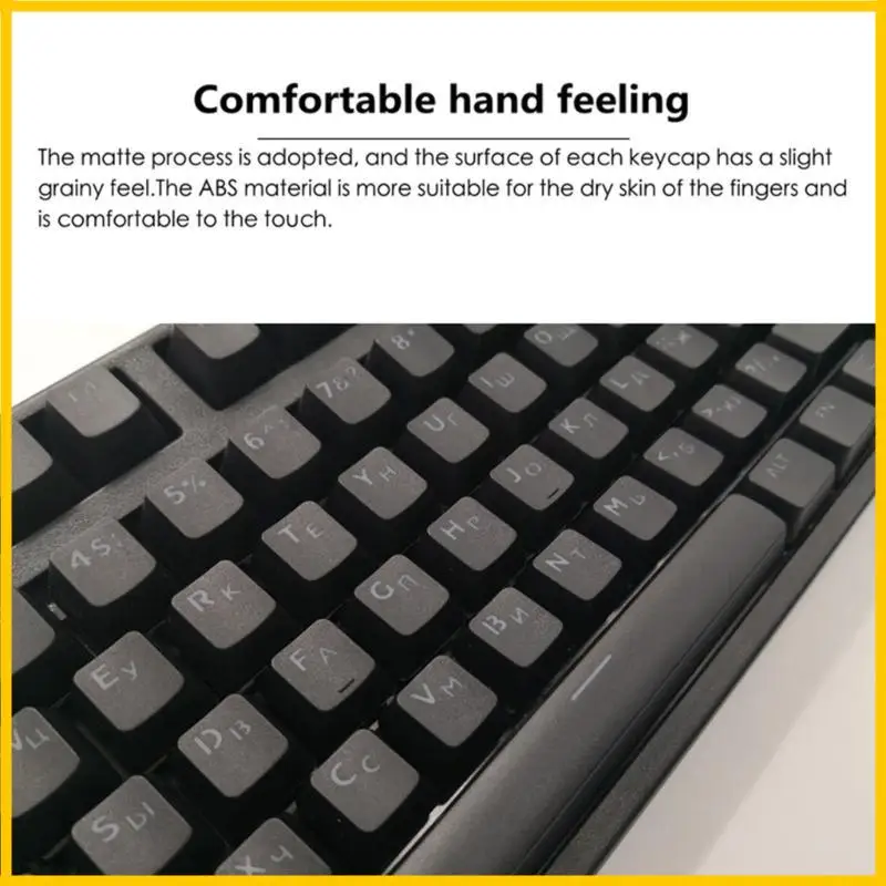 أغطية مفاتيح كورية روسية، أغطية مفاتيح بإضاءة خلفية ABS غطاء مفتاح OEM Cherry MX متوافق مع لوحات المفاتيح الميكانيكية، مجموعة