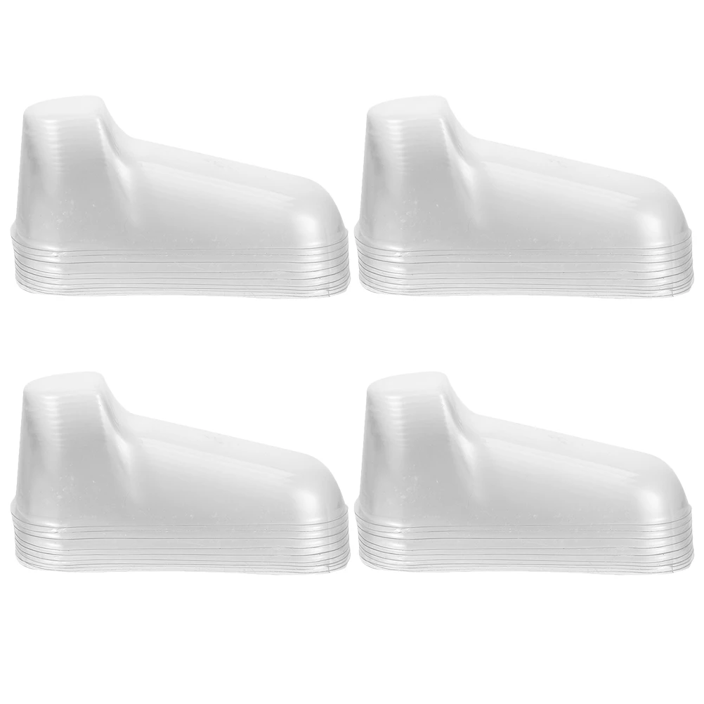 

40Pcs PVC Shoe Trees Transparent Toddler Feet Models 10CM Baby Shoe Sock Display Stands Durable Storage Solution Shop Home Use