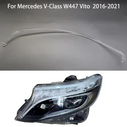 Car daytime running DRL guide plate Ligh tube headlight Clear plastic For Mercedes Benz V-Class W447 Vito V250 V260 2016-2021