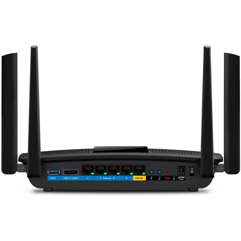 LINKSYS EA8500 AC2600 Wi-Fi 5 Router Max-Stream MU-MIMO Gigabit Smart, Dual-Band 2.6 Gbps WiFi Speeds, 15+ Devices, WEP, WPA