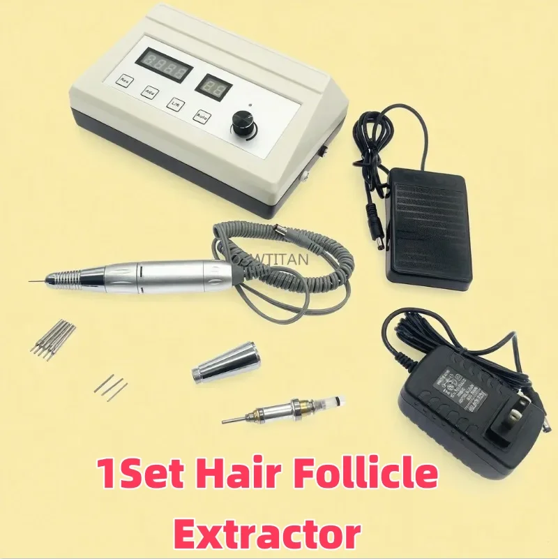مجموعة واحدة من أدوات زرع الشعر FUE الجديدة - مستخرج بصيلات الشعر مع آلة العد