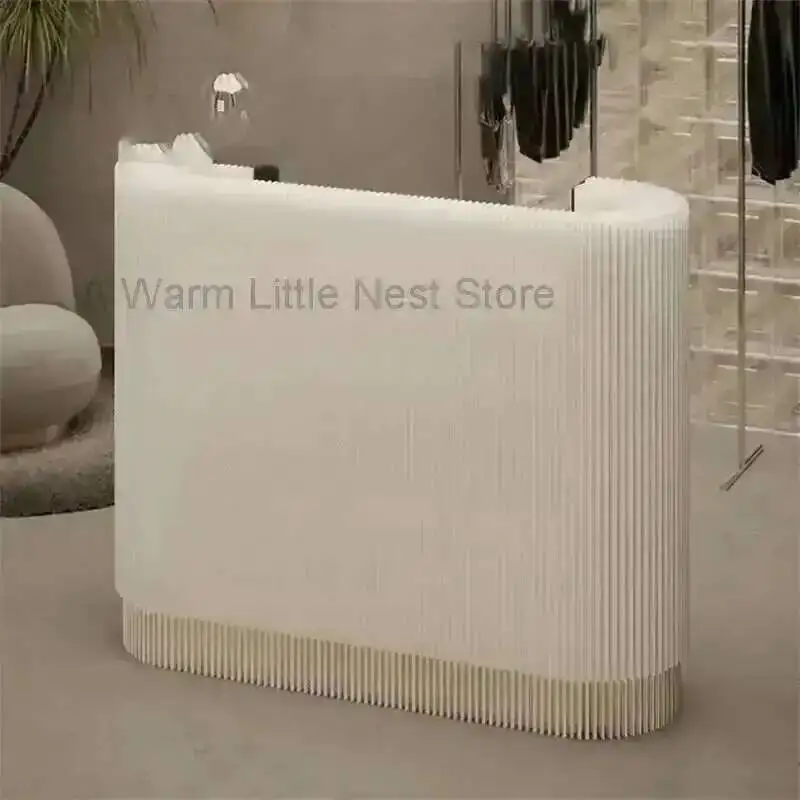 

Modern Reception Desk Shopping Mall Exhibition Mobile Reception Desks Shop Simple Counter Clothing Store Front Desks Cashier M