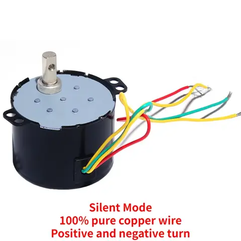 영구 자석 동기 모터 감속기 모터, 포지티브 및 네거티브 반전 제어 가능, AC 220V, 6W, 50KTYZ
