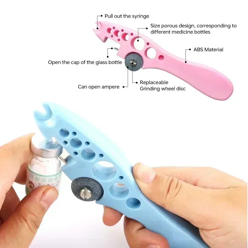 Medical ampoule opener nursing glass ampule bottle opener nurse assistant medical tool aluminum bottle open