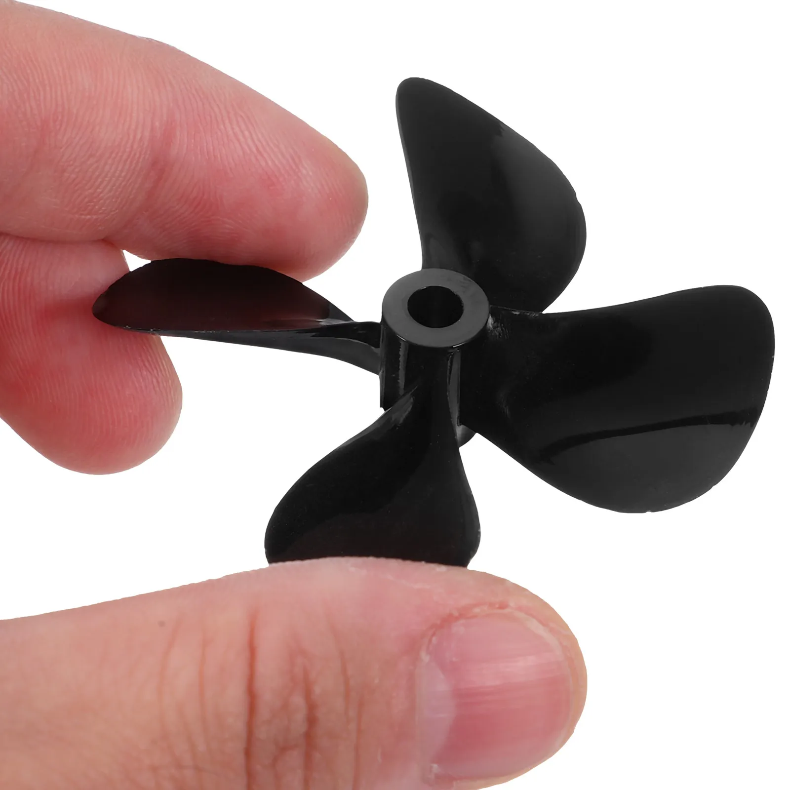 

Rc Boat Propeller 4-Blade Plastic Propeller For Rc Boat Replacement Durable Pc Material Easy Install Repairing Tool