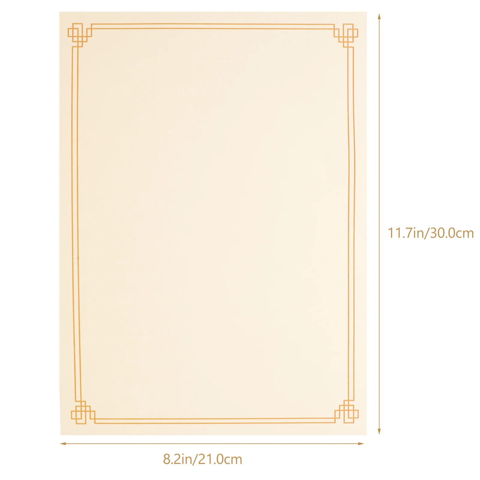 10pcs Printable Writable A4 Honor Certificate Paper Blank Diploma Inner Core Smooth Edge Long Lasting Storage Friendly