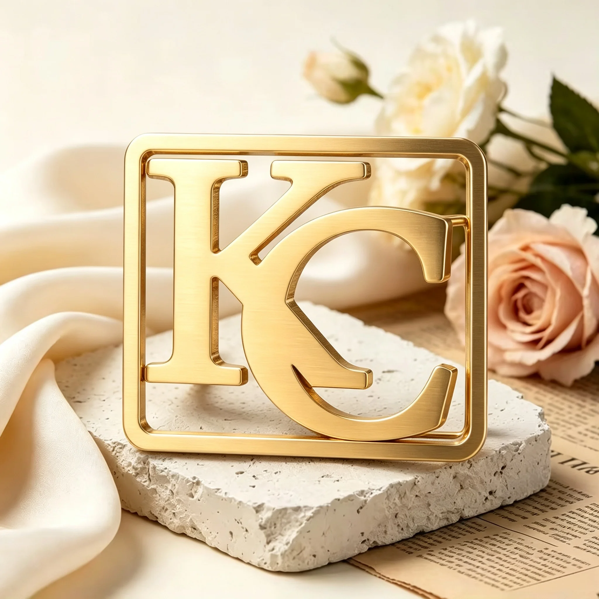 Custom Stainless Steel Capital Letter Belt Buckle Best Valentine's Day Gifts For Boyfriend Simple Design Suitable For Daily Wear