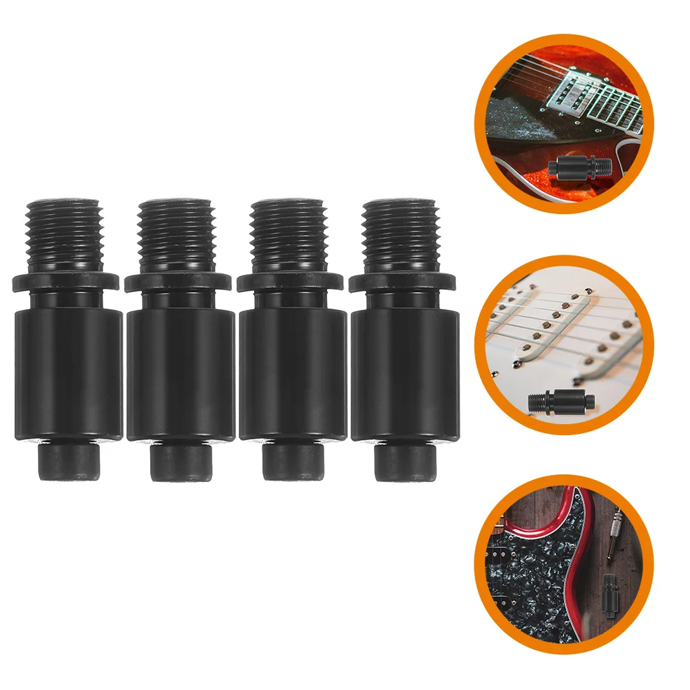 

4 Pcs Electric Guitar Shaker Jack Thread Tremolo Arm Panel Mount Socket Metal Rocker Replacement Connector