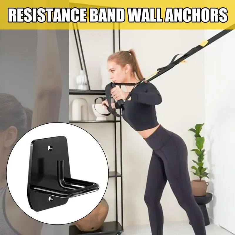 Resistance Band Wall Anchors Wall Mounted Fitness Anchors For Exercise Bands Space-Saving Workout Anchors For Strength Training