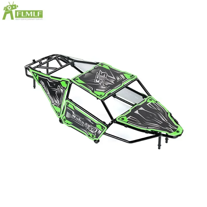 Flflf gaiola de metal com carros corpo escudo kit apto para 1/5 hpi rofun baha rovan km baja 5ts rc carro brinquedos jogos peças