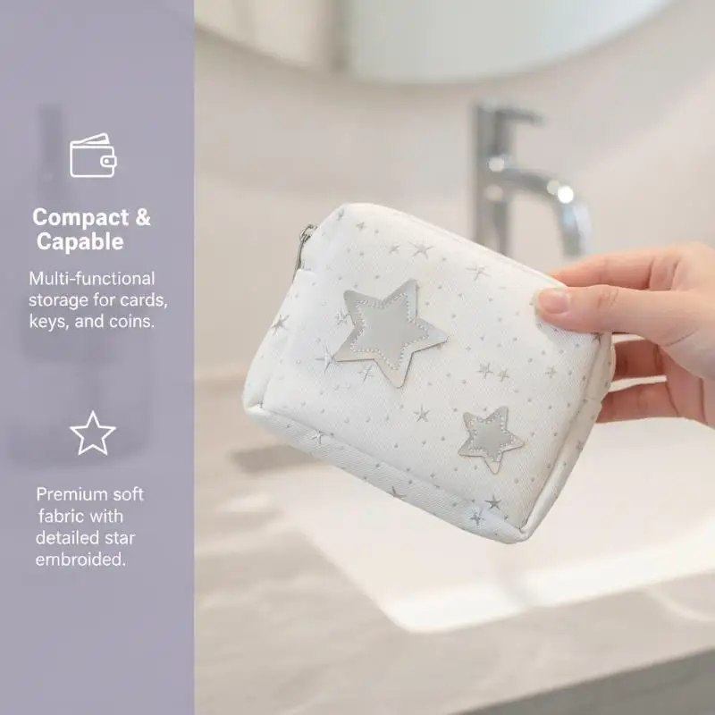 Mini Makeup Bag Multifunctional Travel Cosmetic Storage Pouch Portable Women Clutch Bag Cosmetic Spare Parts