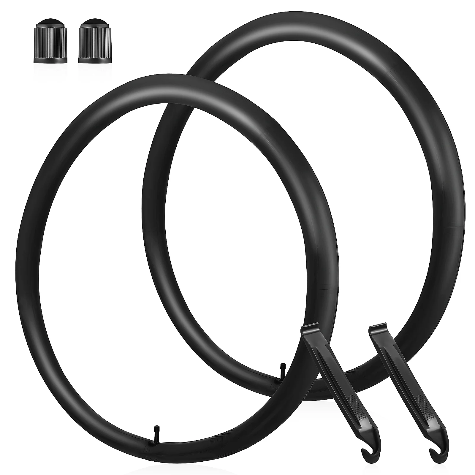 

2 Pcs Bike Tube Bicycle Inner Tires Cycling For Mountain Butyl Rubber Replacement