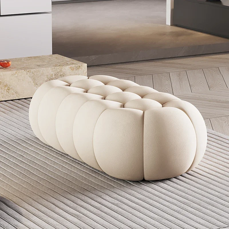 Reception Foot Stool Orange Salon Space Saving Puffs Hairdresser Beauty Foot Stool Kitchen Coiffeuse Muebles Luxury Furniture