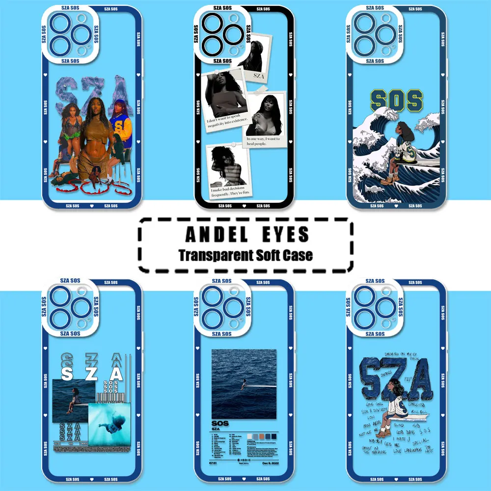 Singer SZA SOS poster Phone Case For OPPO Reno 11 11F 10 8 8Z 8T 7 7Z 6 6Z 5 5F 4 2 PRO PLUS 5G Transparent Soft Silicone Cover