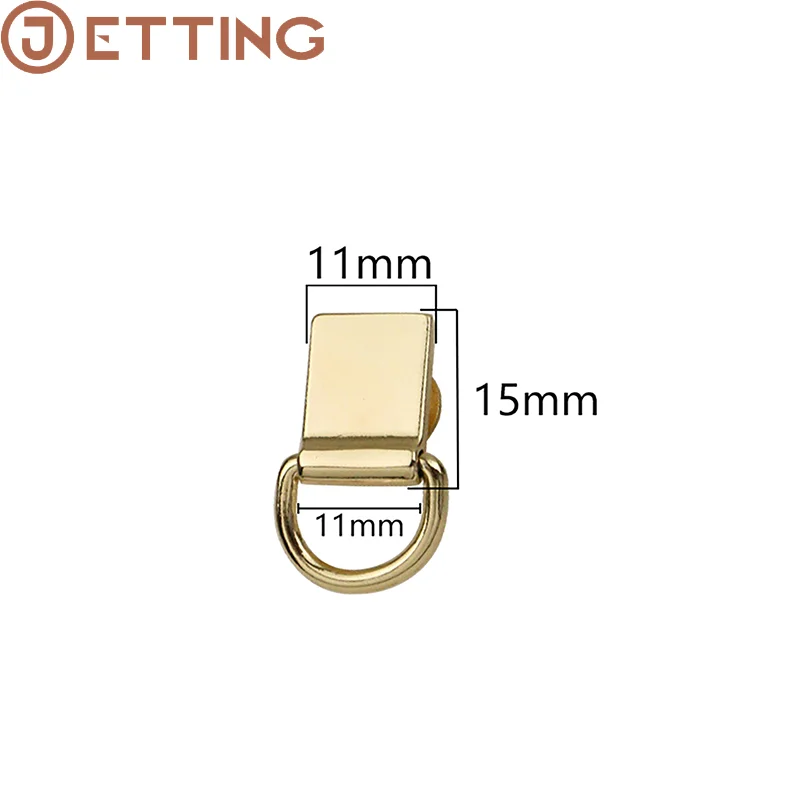 2 قطعة حقيبة معدنية D حلقة الجانب موصل أبازيم مع مسامير حقيبة يد حزام من الجلد مقبض سلسلة هوك المشبك DIY بها بنفسك الاكسسوارات الحرفية