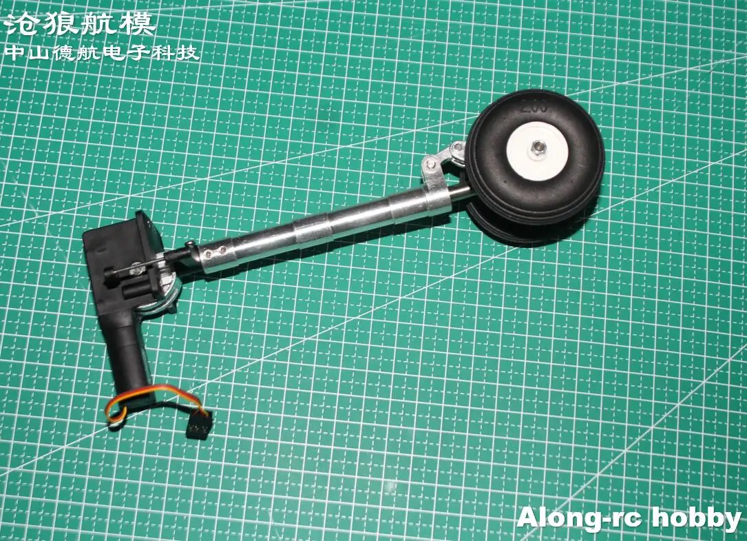 135 à 205mm nez rétractable deux roues en polyuréthane à genoux train d'atterrissage ver amortissement des chocs pour 3- 6kg modèles RC avion bricolage pièce d'avion