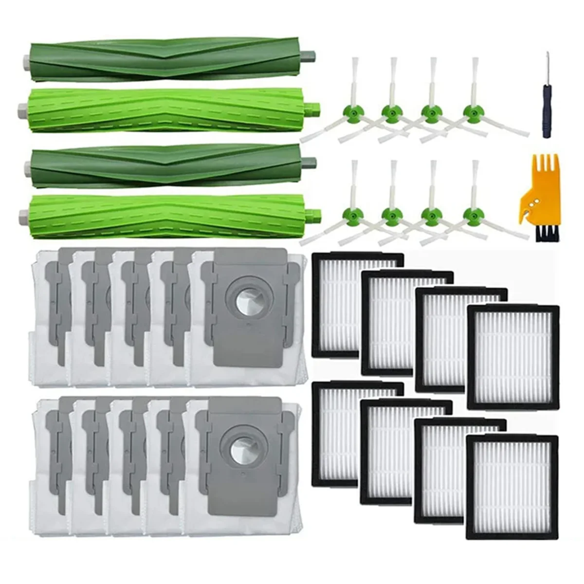 

AUU-боковая щетка, роликовая щетка, фильтры Hepa для I3 I6 I7 I7 + I8 E5 E6 E & I Series, запасные части для пылесоса