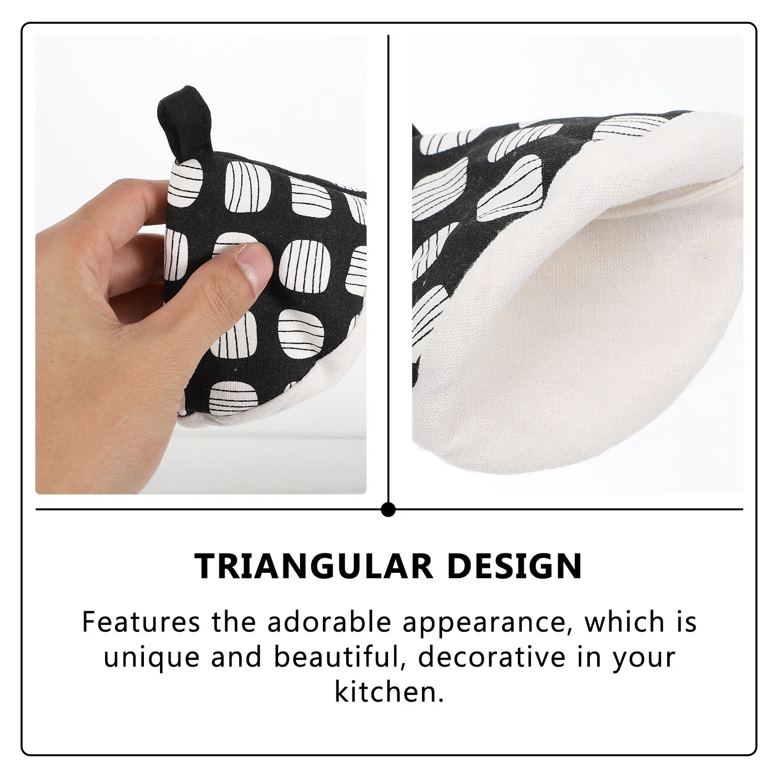

2pcs Anti-Scald Pot Handle Covers Heat Resistant Kitchen Accessories Cooking Baking Decorative Pot Lid Protectors