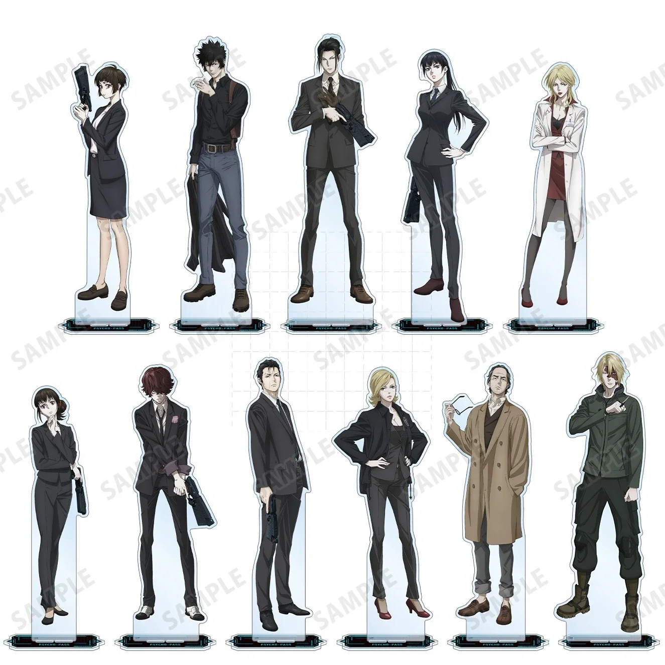 Game Makishima Shougo Kougami Shinya Kagari Shuusei Ginoza Nobuchika Acrylic Stand Doll Anime Figure Model Cosplay Toy for Gift