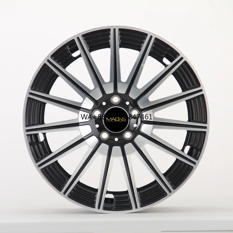 

Литые диски Wheelshome WFM04 19 дюймов, 5 отверстий, 5-112, с черным обработанным ободом 66.56, для Mercedes S-класса